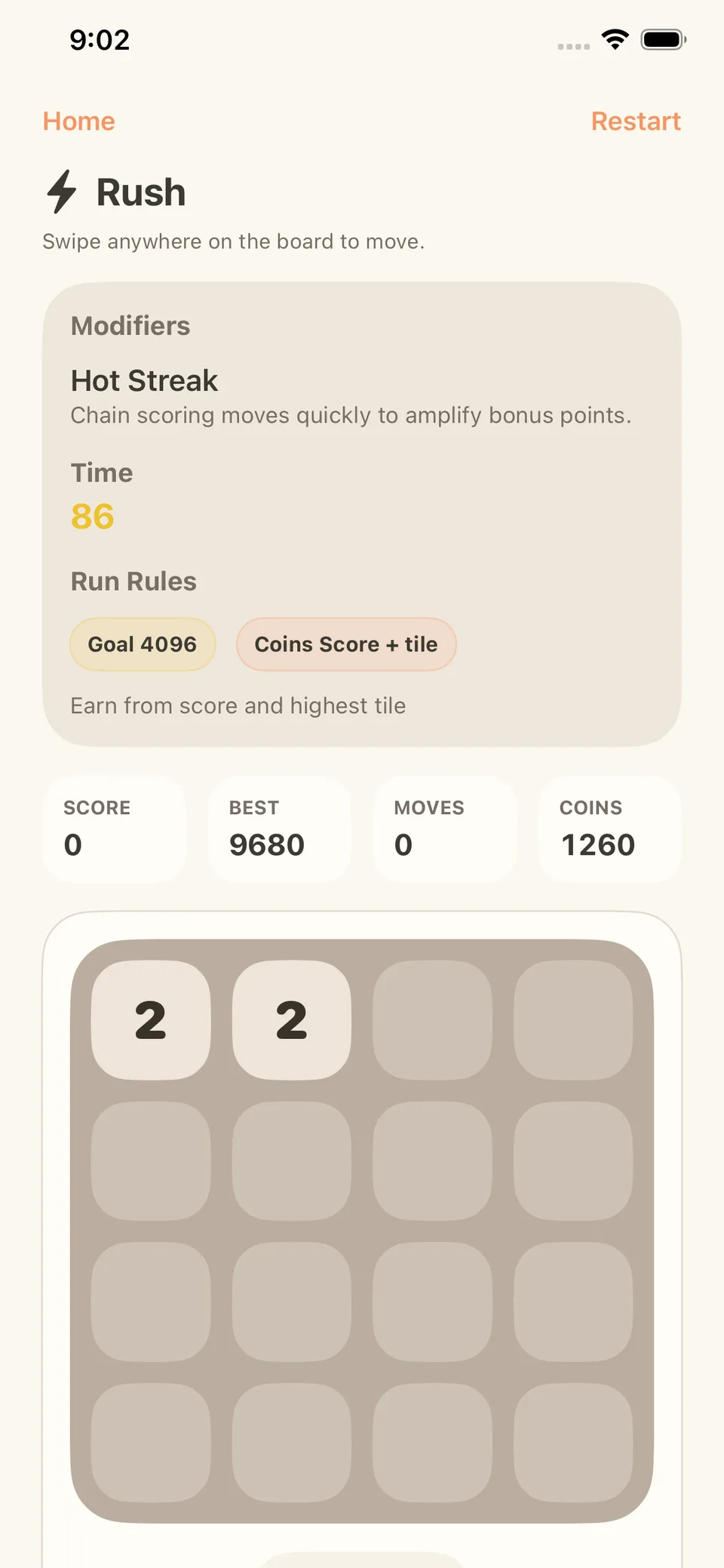 2048 Rush by TopDog screenshot 3