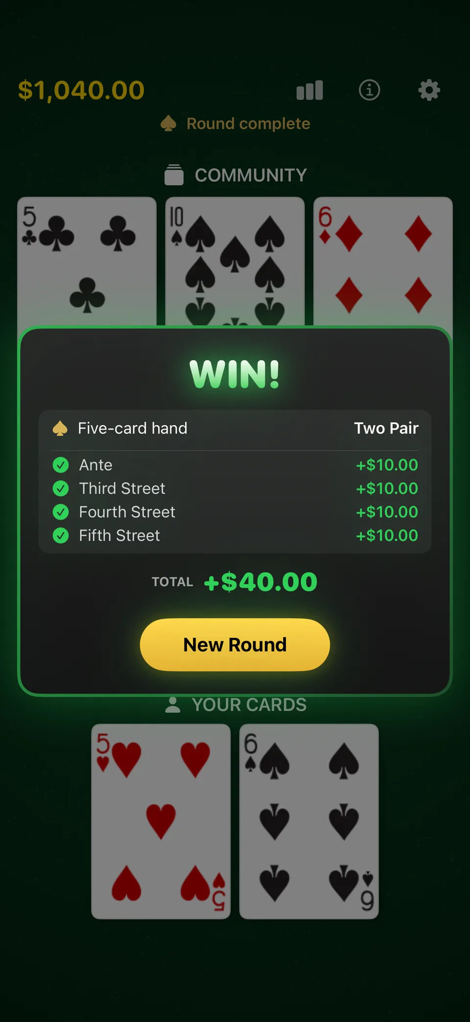 Mississippi Stud by TopDog iPhone portrait screenshot 3