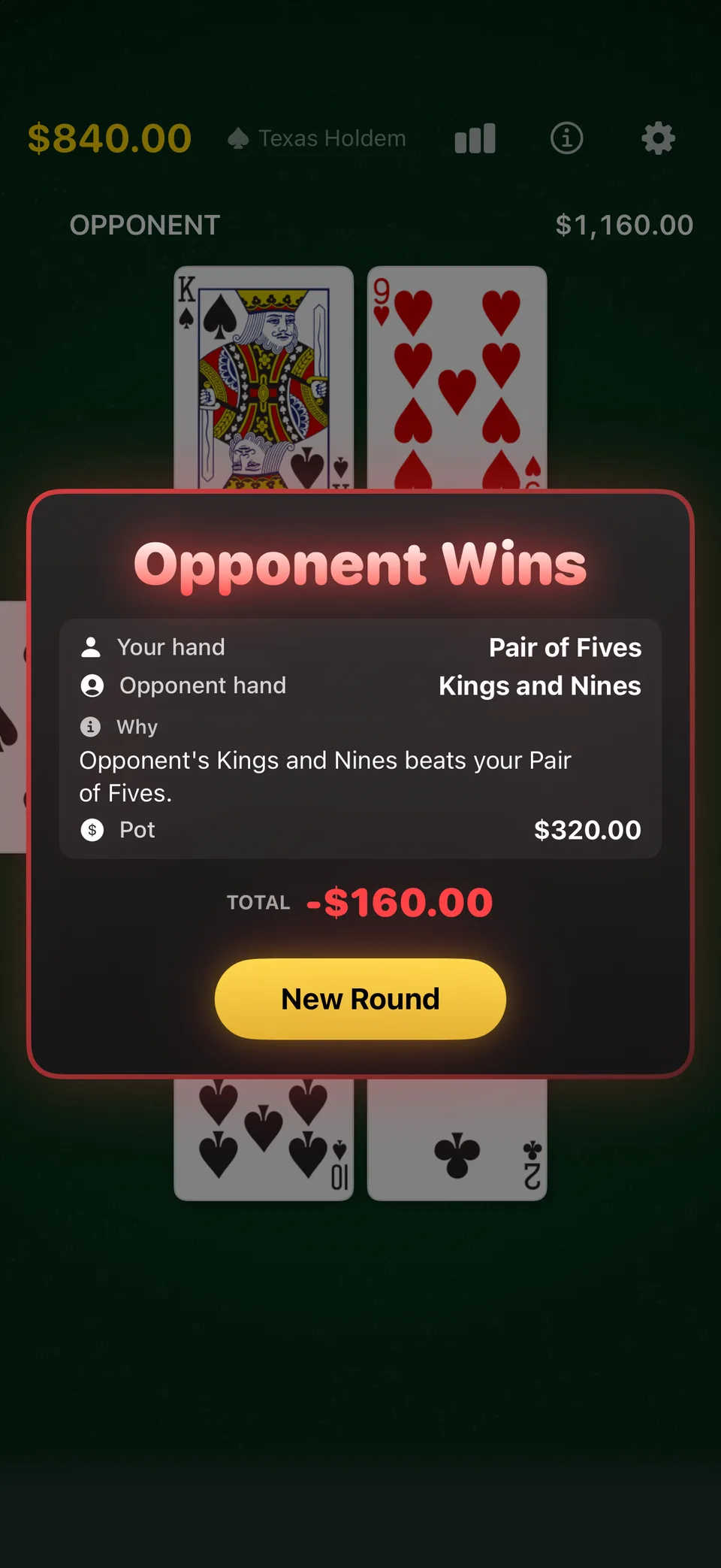 Texas Hold'em by TopDog iPhone portrait screenshot 3