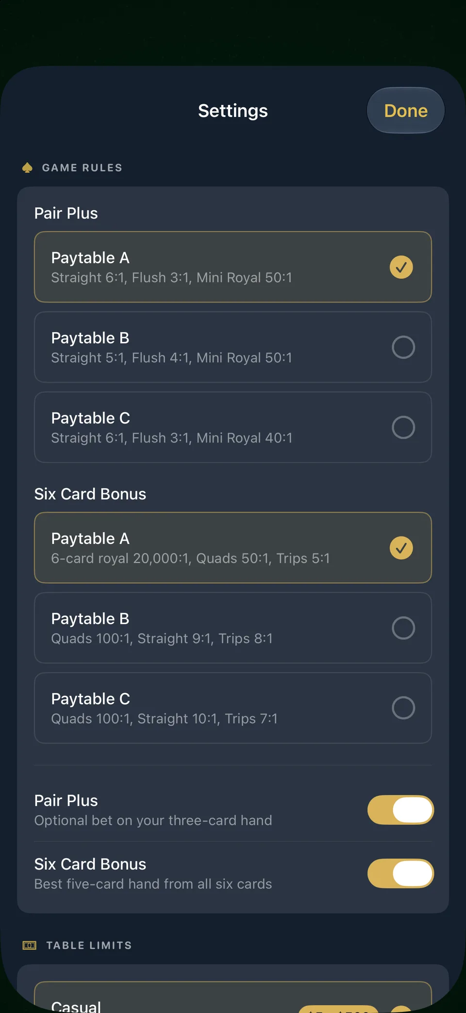 Three Card Poker by TopDog iPhone portrait screenshot 6