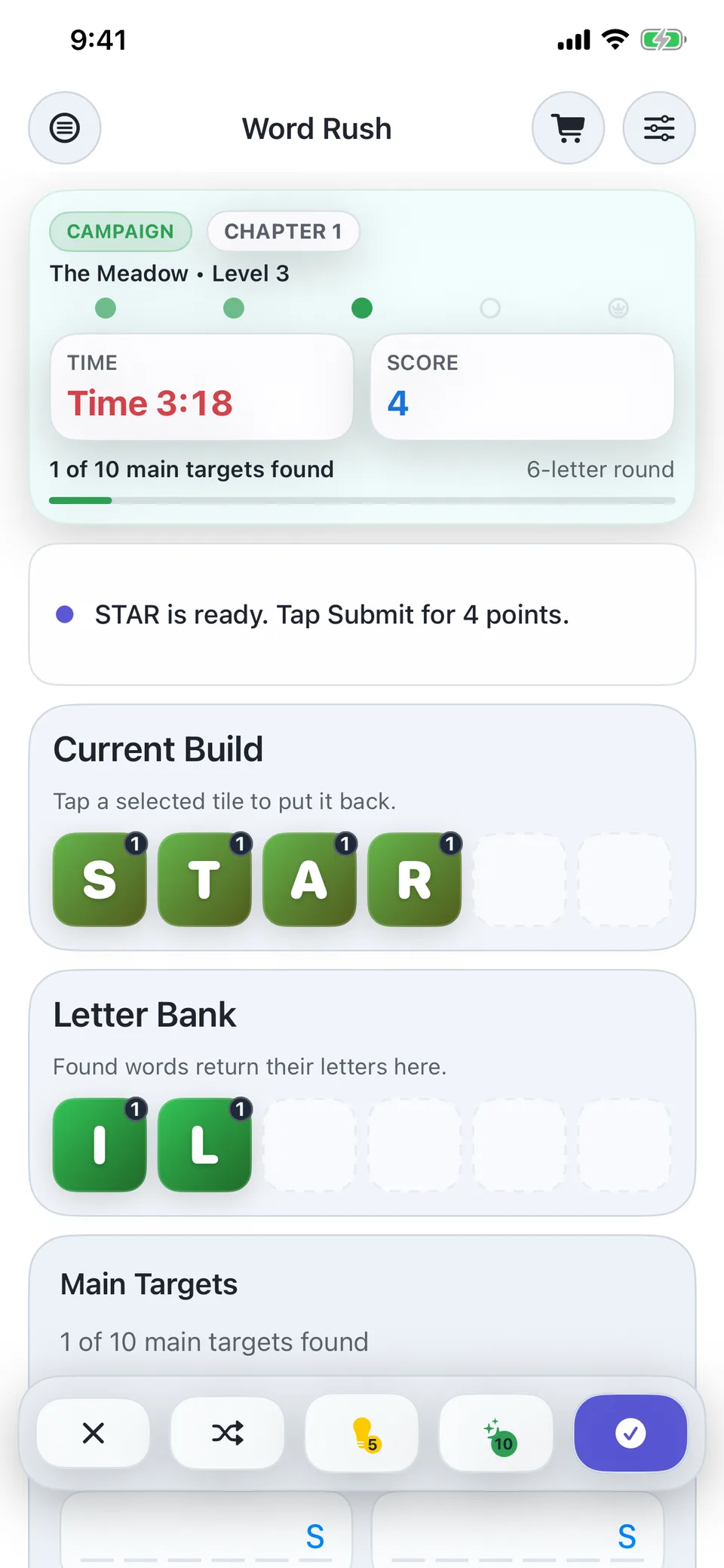 Word Rush by TopDog screenshot 1