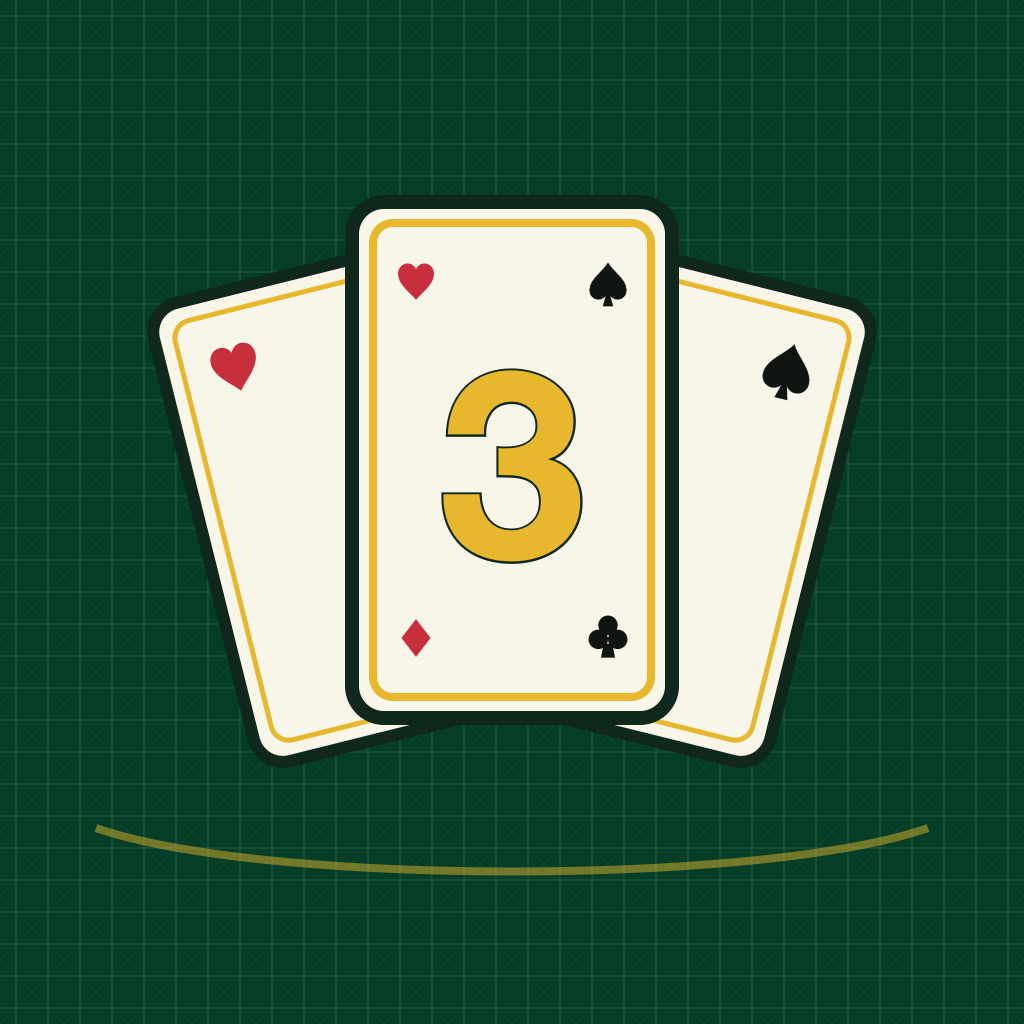 Three Card Poker by TopDog app icon